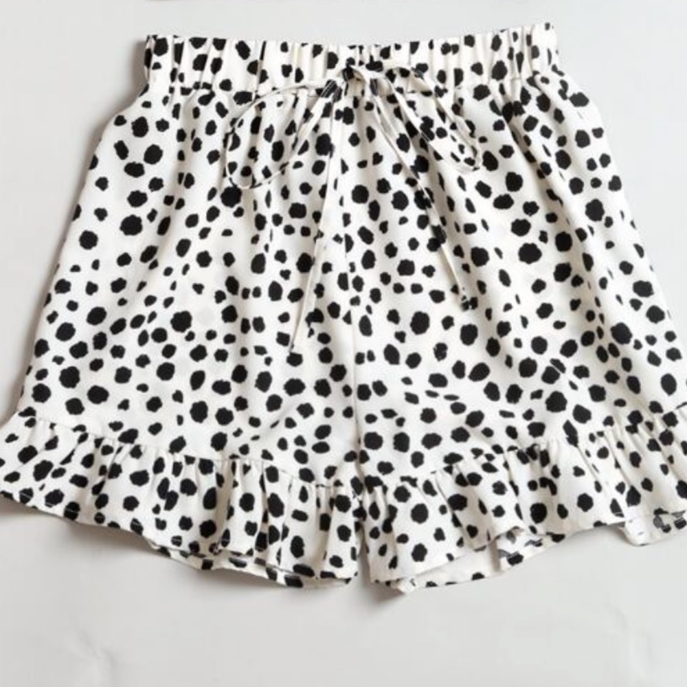 High waisted cheetah shorts